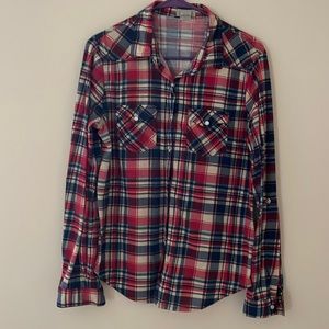 Passport XL flannel button up shirt